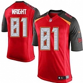 Nike Men & Women & Youth Buccaneers #81 Wright Red Team Color Game Jersey,baseball caps,new era cap wholesale,wholesale hats